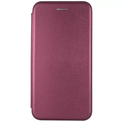 Шкіряний чохол-книжка Classy для Apple iPhone 12 Pro / 12 (6.1") Бордовий