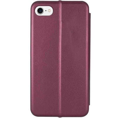 Шкіряний чохол-книжка Classy для Apple iPhone 7 / 8 / SE (2020) (4.7") Бордовий