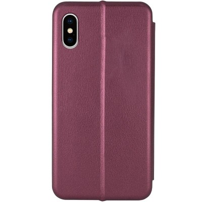 Шкіряний чохол-книжка Classy для Apple iPhone XR (6.1") Бордовий Шкіряний чохол-книжка Classy для Apple iPhone XR (6.1") Бордовий
