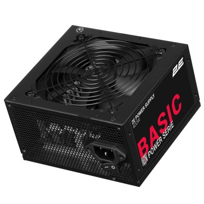 Блок живлення 2E Basic Power (400W), 80%, 120мм, 1xMB 24pin(20+4), 1xCPU 8pin(4+4), 3xMolex, 4xSATA, 1xPCIe 8pin(6+2) (2E-BP400-