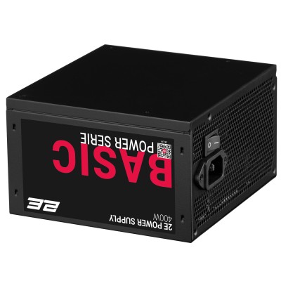 Блок живлення 2E Basic Power (400W), 80%, 120мм, 1xMB 24pin(20+4), 1xCPU 8pin(4+4), 3xMolex, 4xSATA, 1xPCIe 8pin(6+2) (2E-BP400-