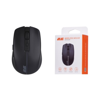 Миша 2E MF270 Rechargeable, White LED, WL, чорний (2E-MF270WBK) Миша 2E MF270 Rechargeable, White LED, WL, чорний (2E-MF270WBK)