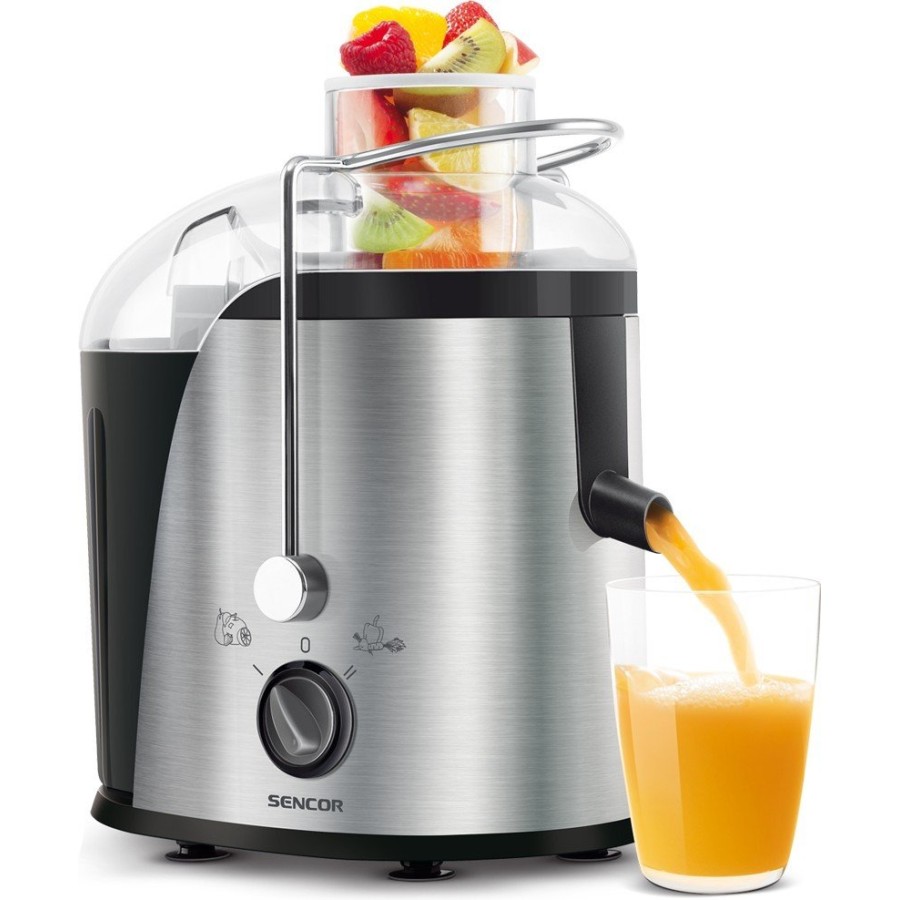 Соковитискач Sencor відцентрований 400Вт, жмих-1.2л, пластик/метал, сірий (SJE741SS) Соковитискач Sencor відцентрований 400Вт, жмих-1.2л, пластик/метал, сірий (SJE741SS)