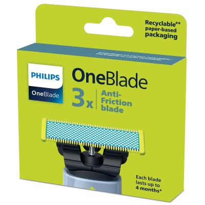 Змінне лезо Philips OneBlade QP235/50 для надчутливої шкіри 3 шт Змінне лезо Philips OneBlade QP235/50 для надчутливої шкіри 3 шт