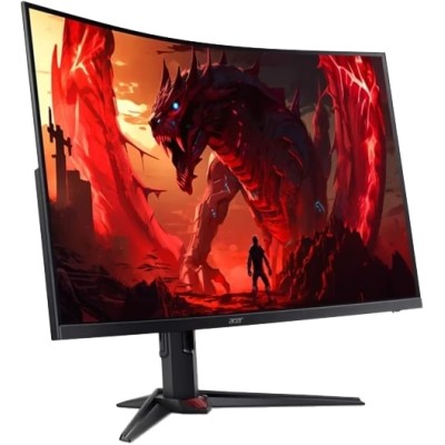 Монiтор TFT ACER 31.5" XZ323QUZ1bmiiprx (UM.HX3EE.105) QHD VA Curved 280Hz 8bit HDMI DP Pivot MM Black