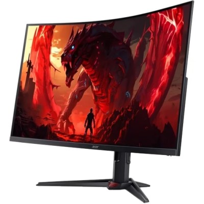 Монiтор TFT ACER 31.5" XZ323QUZ1bmiiprx (UM.HX3EE.105) QHD VA Curved 280Hz 8bit HDMI DP Pivot MM Black