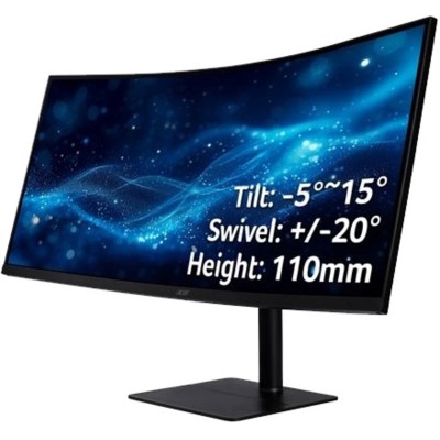 Монiтор TFT ACER 34" CZ342CURJ0bmiphuzx (UM.CC2EE.001) 21:9 VA Curved WQHD 120Hz 1.07B USB-C HAS MM Монiтор TFT ACER 34" CZ342CURJ0bmiphuzx (UM.CC2EE.001) 21:9 VA Curved WQHD 120Hz 1.07B USB-C HAS MM