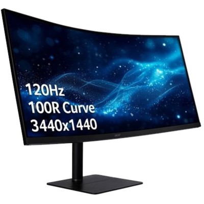 Монiтор TFT ACER 34" CZ342CURJ0bmiphuzx (UM.CC2EE.001) 21:9 VA Curved WQHD 120Hz 1.07B USB-C HAS MM Монiтор TFT ACER 34" CZ342CURJ0bmiphuzx (UM.CC2EE.001) 21:9 VA Curved WQHD 120Hz 1.07B USB-C HAS MM
