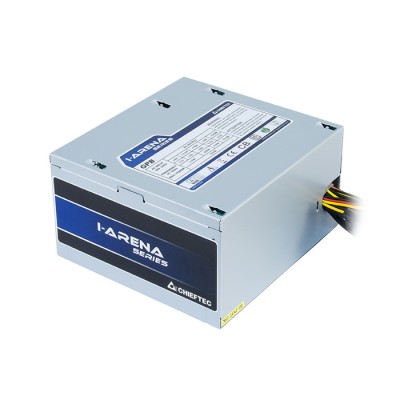 Блок живлення CHIEFTEC iArena (450W), >85%, 120мм, 1xMB 24pin(20+4), 1xCPU 8pin(4+4), 3xMolex, 5xSATA, 1xPCIe 8pin(6+2), Bulk