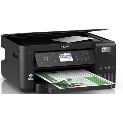 БФП ink color A4 Epson EcoTank L6260 33_20 ppm Duplex USB Ethernet Wi-Fi 4 inks Black Pigment