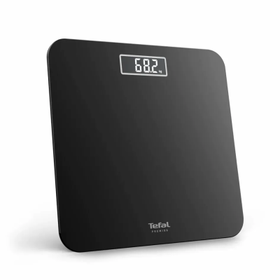 Ваги Tefal підлогові Premiss, 160кг, AAAx2 в комплекті, скло, чорний Ваги Tefal підлогові Premiss, 160кг, AAAx2 в комплекті, скло, чорний