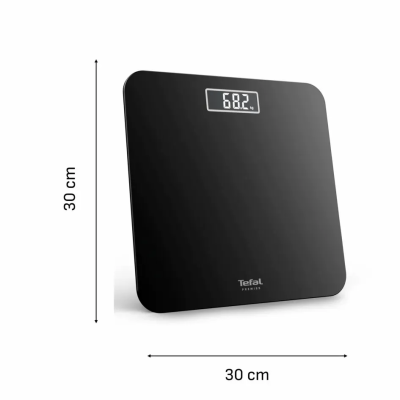 Ваги Tefal підлогові Premiss, 160кг, AAAx2 в комплекті, скло, чорний Ваги Tefal підлогові Premiss, 160кг, AAAx2 в комплекті, скло, чорний
