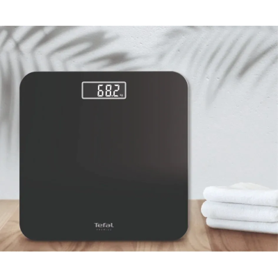 Ваги Tefal підлогові Premiss, 160кг, AAAx2 в комплекті, скло, чорний Ваги Tefal підлогові Premiss, 160кг, AAAx2 в комплекті, скло, чорний