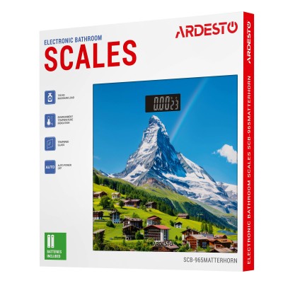 Ваги підлогові Ardesto SCB-965MATTERHORN макс. вага 150 кг/малюнок Ваги підлогові Ardesto SCB-965MATTERHORN макс. вага 150 кг/малюнок