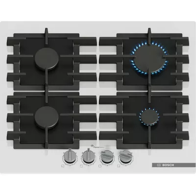 Варильна поверхня Bosch газова, 60см, чавун, білий