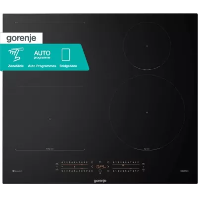 Варильна поверхня Gorenje індукційна, 60см, PowerBoost, SliderTouch, збільшена площа приготування, чорний