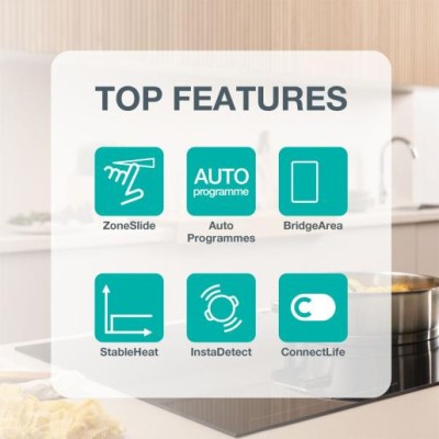 Варильна поверхня Gorenje індукційна, 60см, PowerBoost, SliderTouch, збільшена площа приготування, чорний