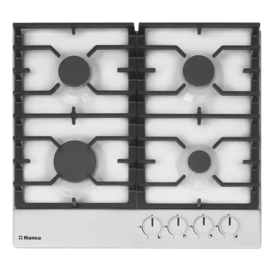 Варильна поверхня Hansa газова, 59см, чавун, біла