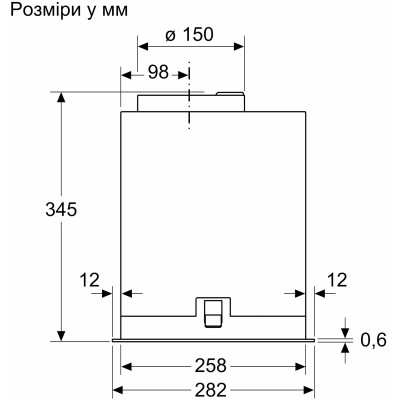 Витяжка Bosch вбудована, 52см, 570м.куб/год, нерж Витяжка Bosch вбудована, 52см, 570м.куб/год, нерж