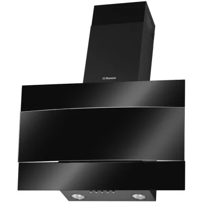 Витяжка Hansa похила, скло+метал, 60см, 280м.куб/год, чорний метал