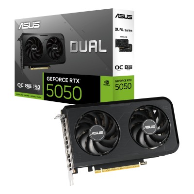 Відеокарта ASUS GeForce RTX 5050 8 GB GDDR6 OC DUAL-RTX5050-O8G Відеокарта ASUS GeForce RTX 5050 8 GB GDDR6 OC DUAL-RTX5050-O8G