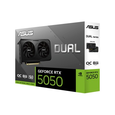 Відеокарта ASUS GeForce RTX 5050 8 GB GDDR6 OC DUAL-RTX5050-O8G Відеокарта ASUS GeForce RTX 5050 8 GB GDDR6 OC DUAL-RTX5050-O8G