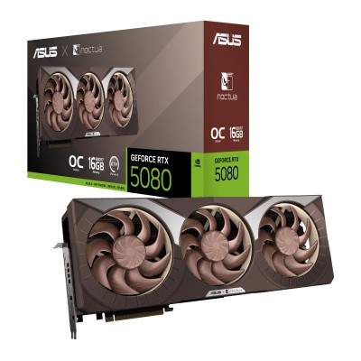 Відеокарта ASUS GeForce RTX 5080 16GB GDDR7 OC RTX5080-O16G-NOCTUA Відеокарта ASUS GeForce RTX 5080 16GB GDDR7 OC RTX5080-O16G-NOCTUA