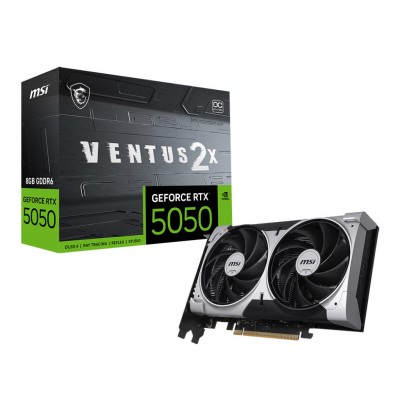 Відеокарта MSI GeForce RTX 5050 8GB GDDR6 VENTUS 2X OC Відеокарта MSI GeForce RTX 5050 8GB GDDR6 VENTUS 2X OC