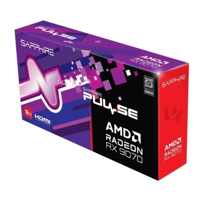 Відеокарта SAPPHIRE Radeon RX 9070 16GB GDDR6 PULSE GAMING OC Відеокарта SAPPHIRE Radeon RX 9070 16GB GDDR6 PULSE GAMING OC