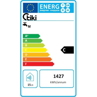 Водонагрівач електр. TIKI круглий TGR, 50л, 2кВт, мех. кер-ння, C, білий, 700171