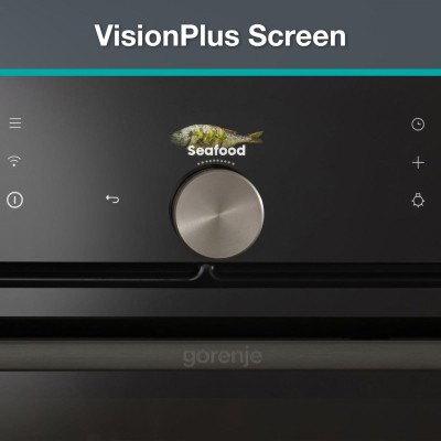 Духова шафа Gorenje електрична, 77л, A+, Wi-Fi, пароварка, дисплей, конвекція, готув. на різн рівнях, чорний Духова шафа Gorenje електрична, 77л, A+, Wi-Fi, пароварка, дисплей, конвекція, готув. на різн рівнях, чорний