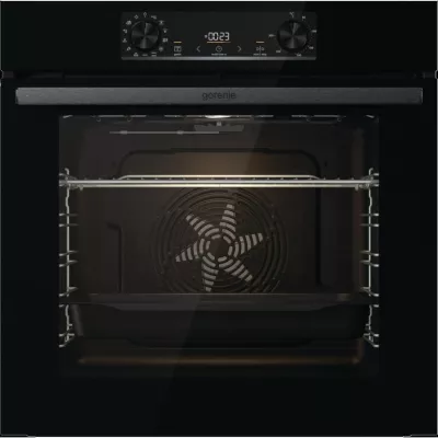 Духова шафа Gorenje електрична, 77л, A+, дисплей, макс.темп.- 300, IconLed, чорний