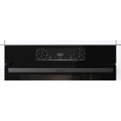 Духова шафа Gorenje електрична, 77л, A+, дисплей, макс.темп.- 300, IconLed, чорний