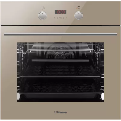 Духова шафа Hansa електрична, 65л, A, дисплей, конвекція, бежевий