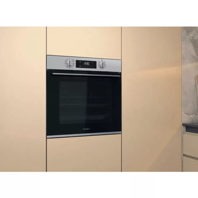 Духова шафа Whirlpool електрична, 71л, A+, дисплей, конвекція, телескопічні напрямні, нерж Духова шафа Whirlpool електрична, 71л, A+, дисплей, конвекція, телескопічні напрямні, нерж