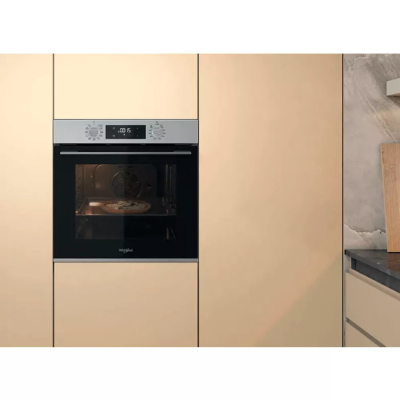Духова шафа Whirlpool електрична, 71л, A+, дисплей, конвекція, телескопічні напрямні, нерж Духова шафа Whirlpool електрична, 71л, A+, дисплей, конвекція, телескопічні напрямні, нерж