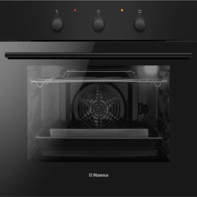 Духовка электр. Hansa, 60см, 62л, A, гриль , емаль легкого очищення, чорний