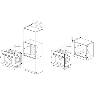 Комплект Hansa (духовка електрична + поверхня газ на склі), білий Комплект Hansa (духовка електрична + поверхня газ на склі), білий