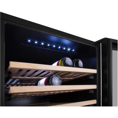 Холодильник Philco для вина, 81.3 х 59.5 х 57, холод.відд.-135л, зон - 2, бут-46, диспл, підсвітка, чорний (PW462GDB)