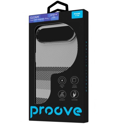 Чохол Proove Gleam Case with Magnetic Ring iPhone 17 Air blue borders Чохол Proove Gleam Case with Magnetic Ring iPhone 17 Air blue borders