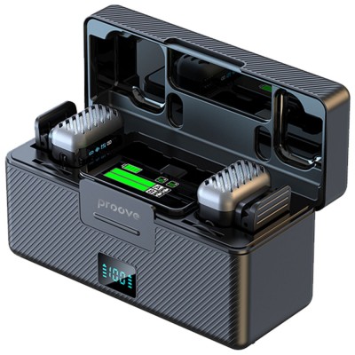 Бездротовий петличний мікрофон Proove Ripple (PRWM00002001) black Бездротовий петличний мікрофон Proove Ripple (PRWM00002001) black