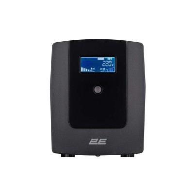 Джерело безперебійного живлення 2E DD1200, 1200VA/720W, LCD, USB, 3xSchuko (2E-DD1200) Джерело безперебійного живлення 2E DD1200, 1200VA/720W, LCD, USB, 3xSchuko (2E-DD1200)