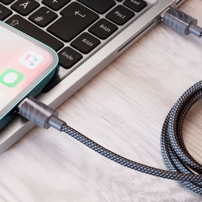 Кабель Proove Spectral Type-C to Lightning 27W (1m) (CCSP27002103) gray