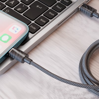 Кабель Proove Spectral Type-C to Lightning 27W (1m) (CCSP27002103) gray