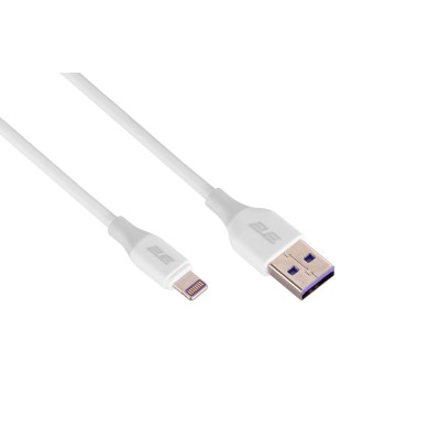Кабель USB-A > Lightning заряджання/синхронізації 2E 1м, Glow, білий (2E-CCAL-WH) Кабель USB-A > Lightning заряджання/синхронізації 2E 1м, Glow, білий (2E-CCAL-WH)