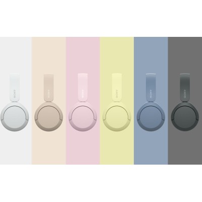 Навушники On-ear Sony WH-CH520 BT 5.2, SBC, AAC, Wireless, Mic, Жовтий
