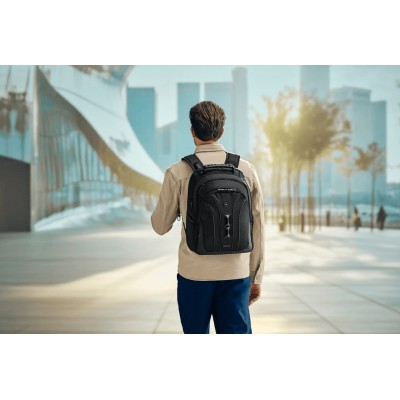 Wenger Icons Backpack, Legacy Black Series, 16" Laptop Backpack, Black