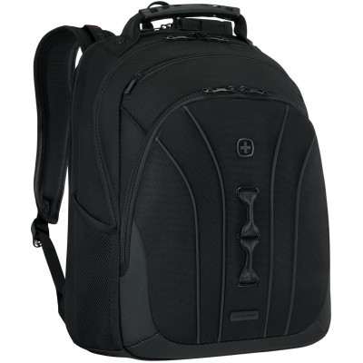 Wenger Icons Backpack, Legacy Black Series, 16" Laptop Backpack, Black
