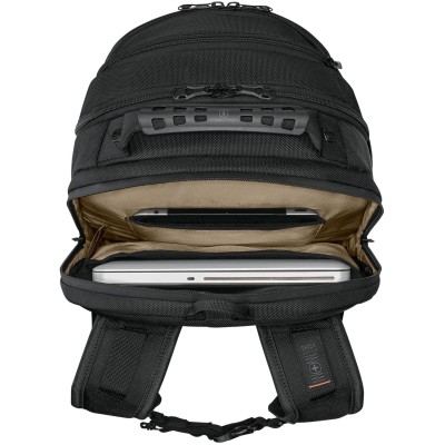 Wenger Icons Backpack, Legacy Black Series, 16" Laptop Backpack, Black