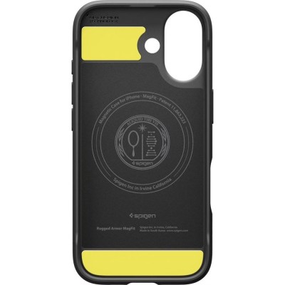 Чохол Spigen для iPhone 17, Rugged Armor MagFit, Matte Black